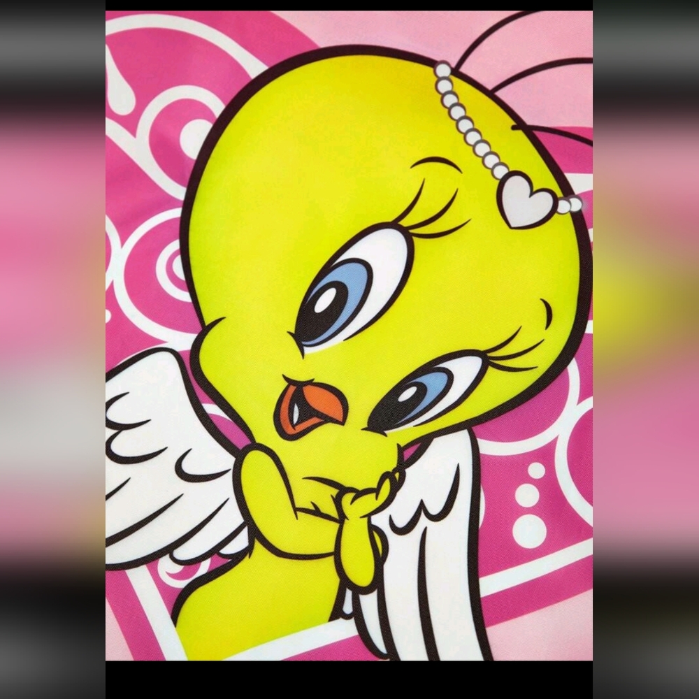 Tweety Bird Tote Bag Pink Large - Picture 7 of 8